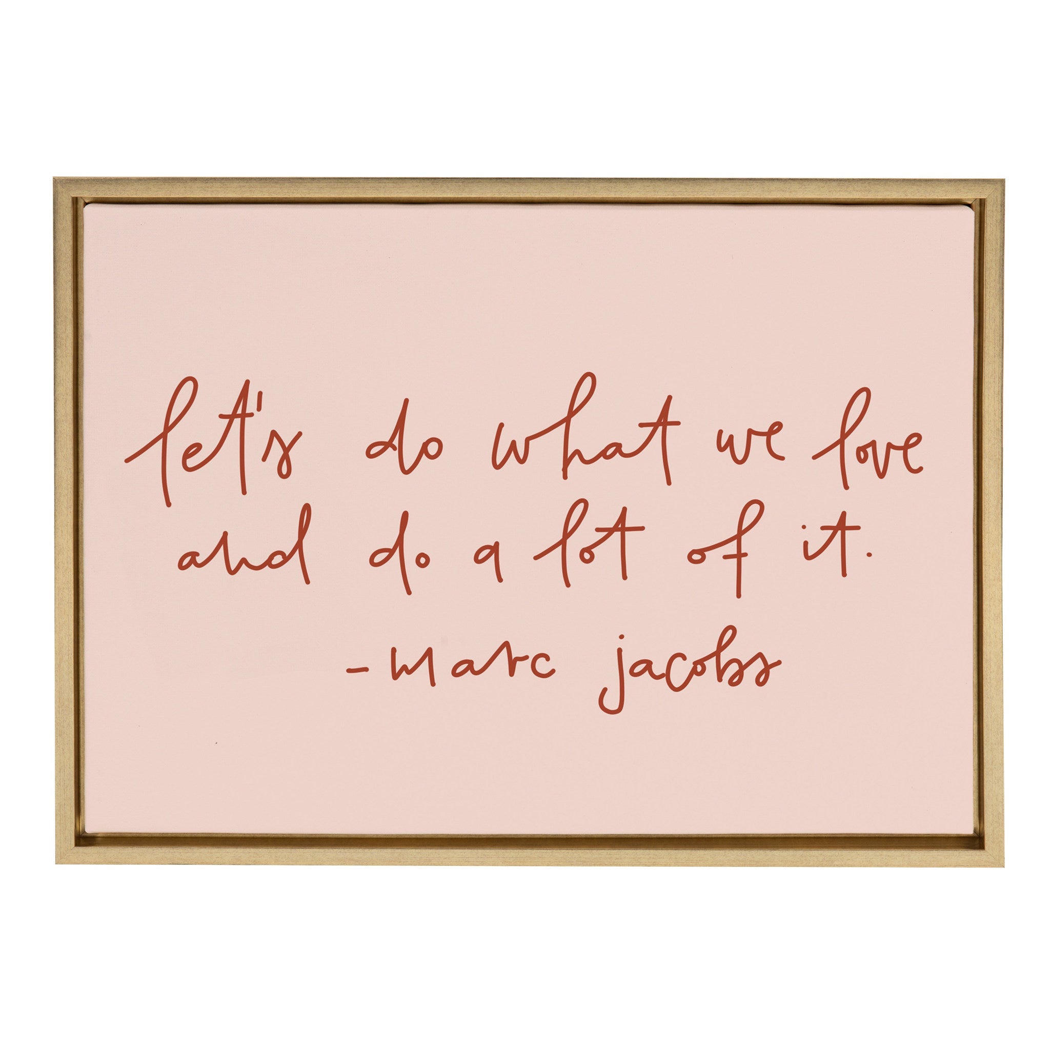 Sylvie Do What We Love Framed Canvas by kateandlaurel - product image 4 for Resin Society
