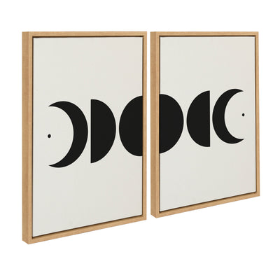 Sylvie Modern Geometric Moon Phases Framed Canvas Set by The Creative by kateandlaurel - product image 11 for Resin Society