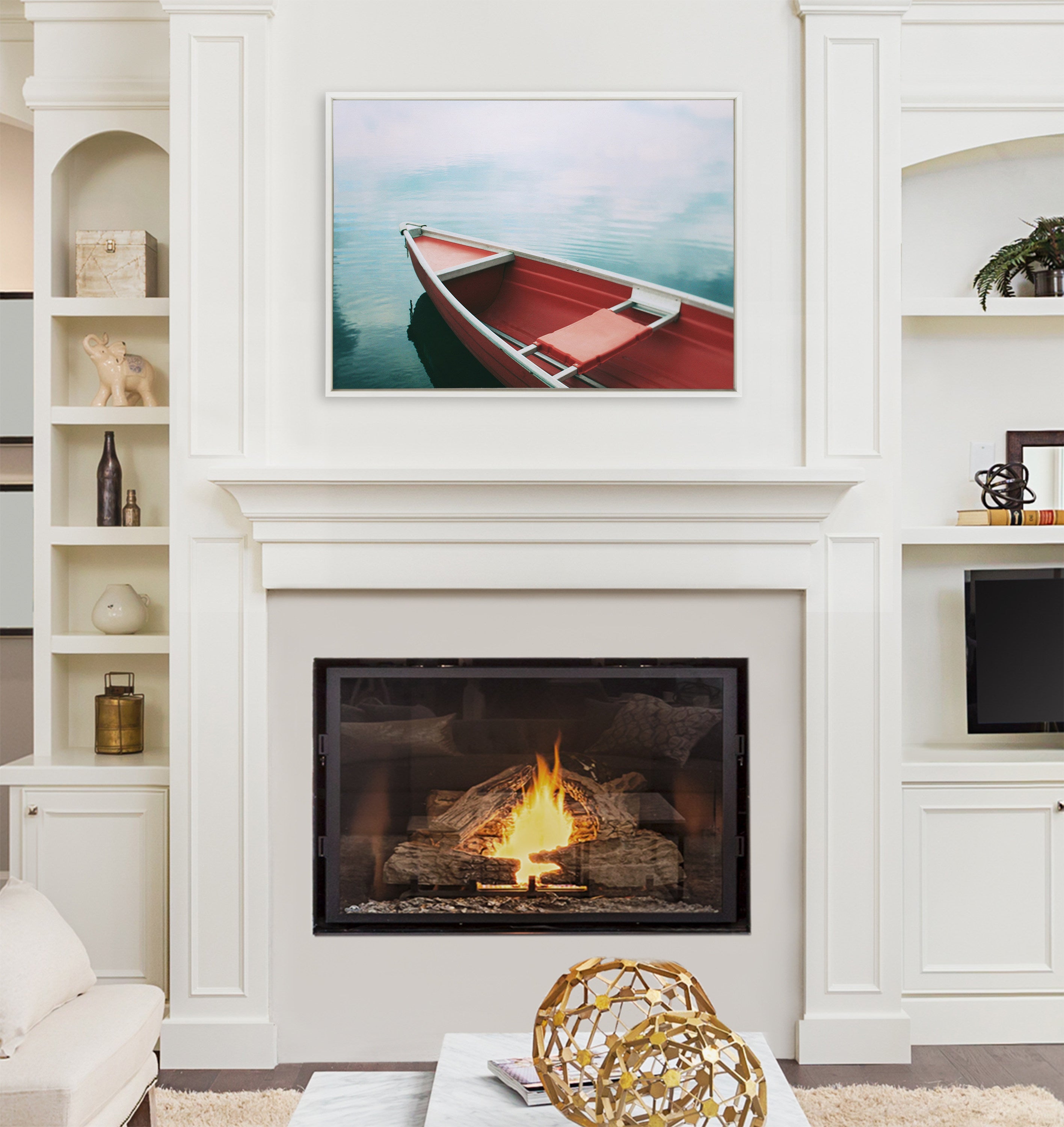 Sylvie Floating in the Sky Framed Canvas by Alicia Bock