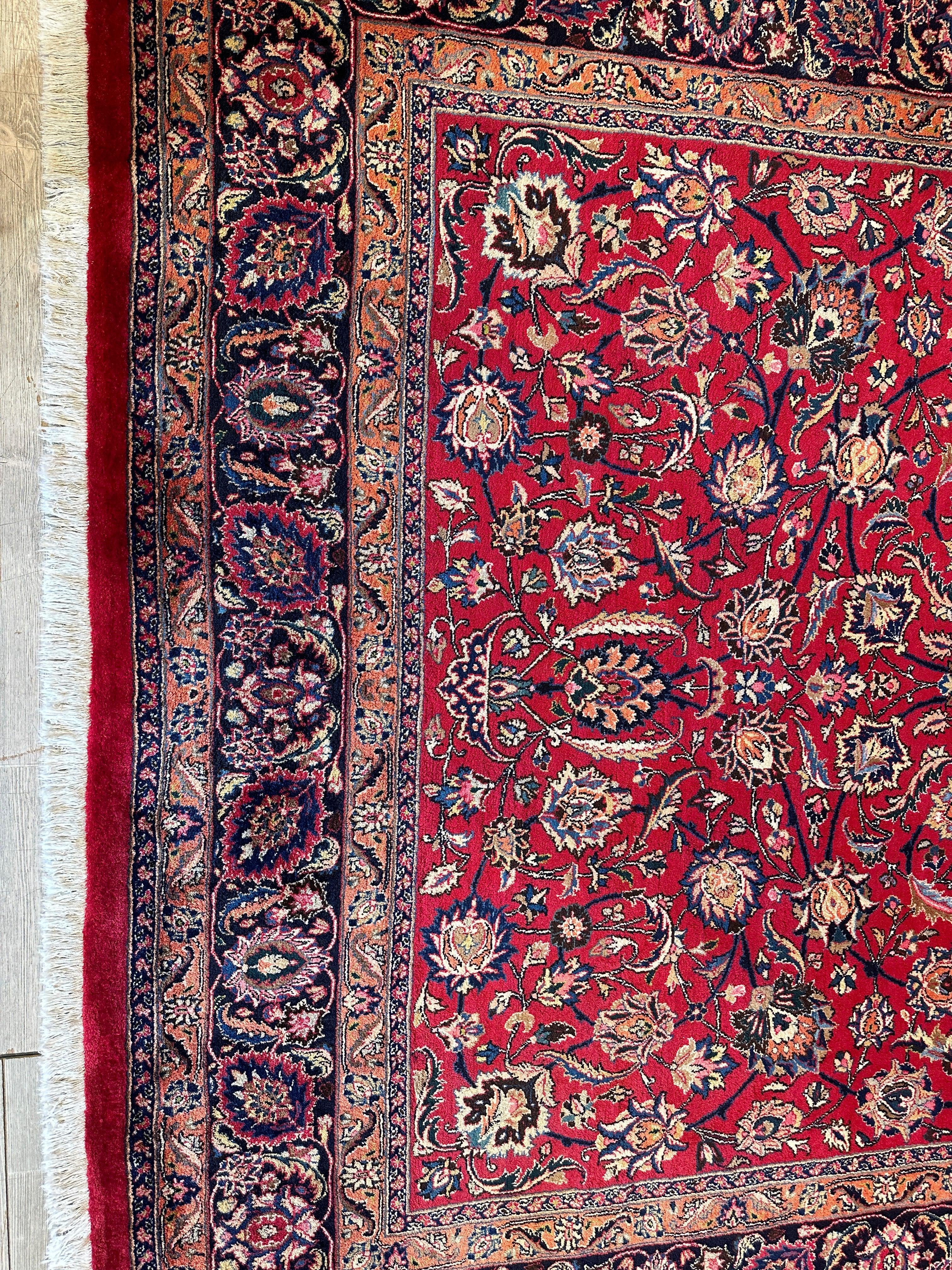 Fine Allover Persian Mashhad Rug 8’2”x11’6” by Rugistan - product image 11 for Resin Society