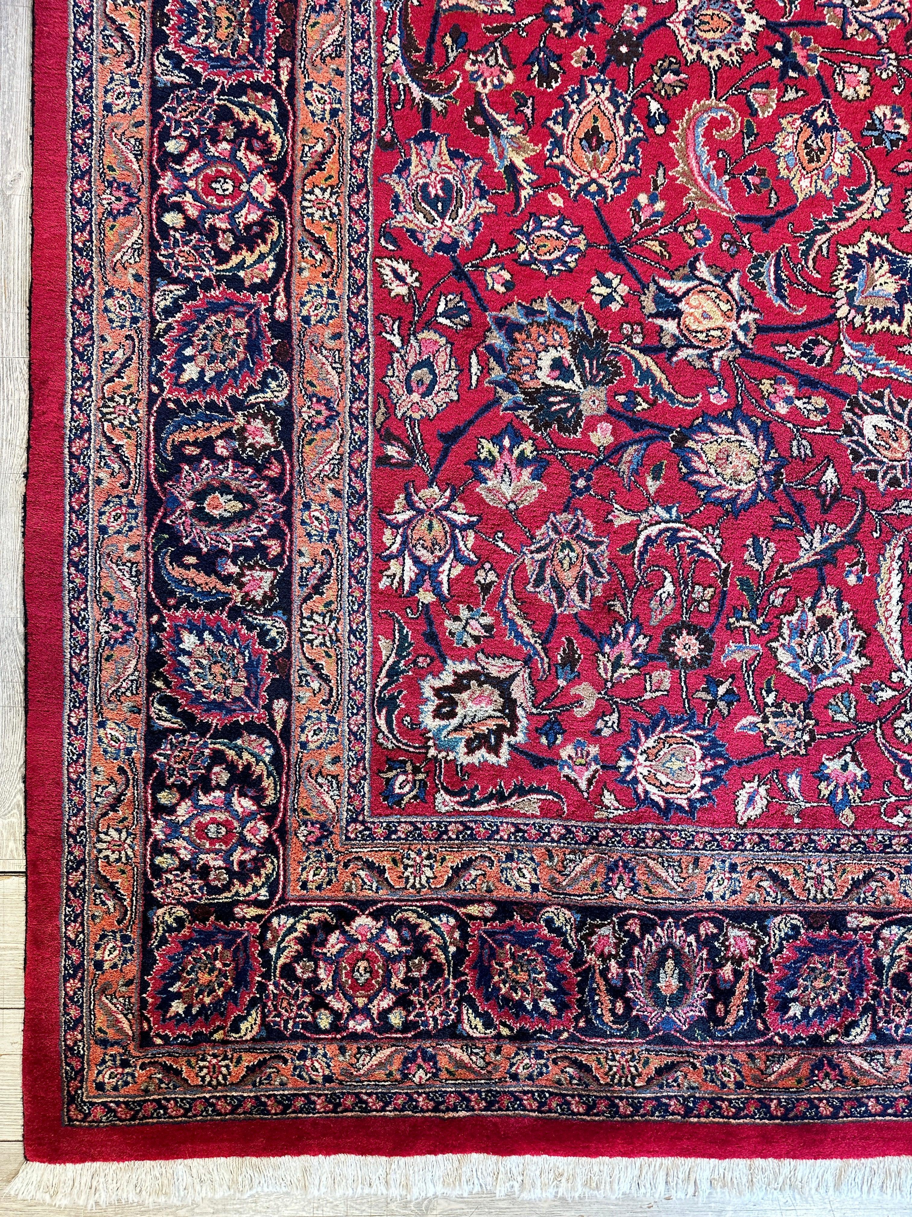 Fine Allover Persian Mashhad Rug 8’2”x11’6” by Rugistan - product image 12 for Resin Society