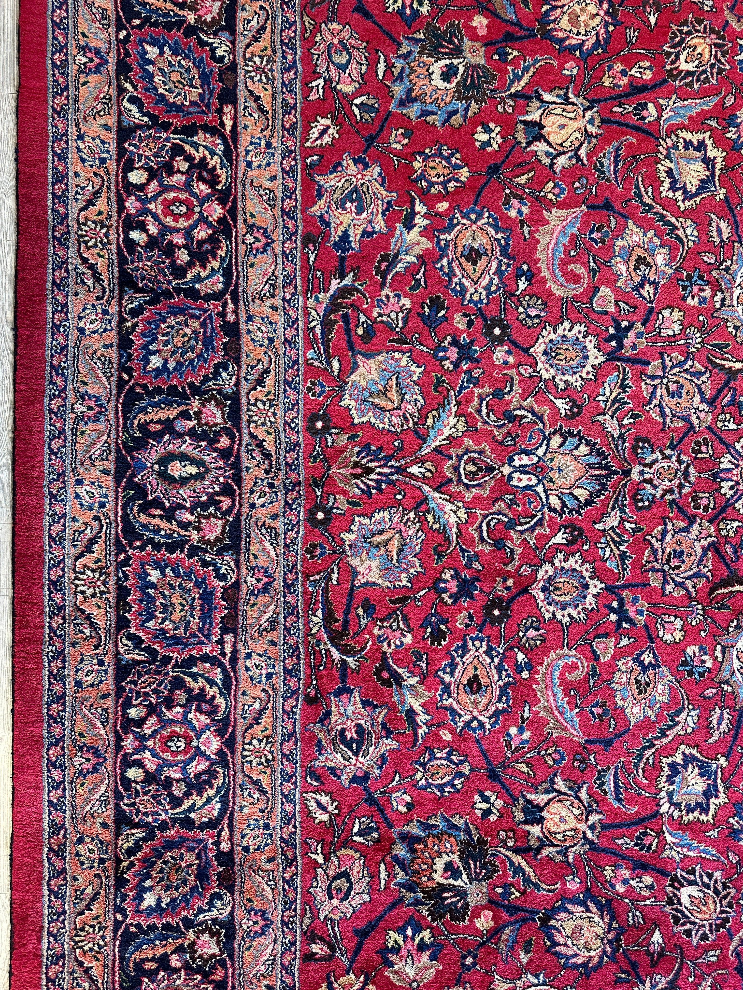 Fine Allover Persian Mashhad Rug 8’2”x11’6” by Rugistan - product image 13 for Resin Society