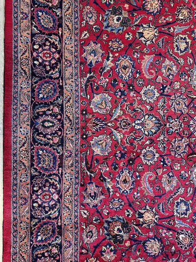 Fine Allover Persian Mashhad Rug 8’2”x11’6” by Rugistan - product image 13 for Resin Society