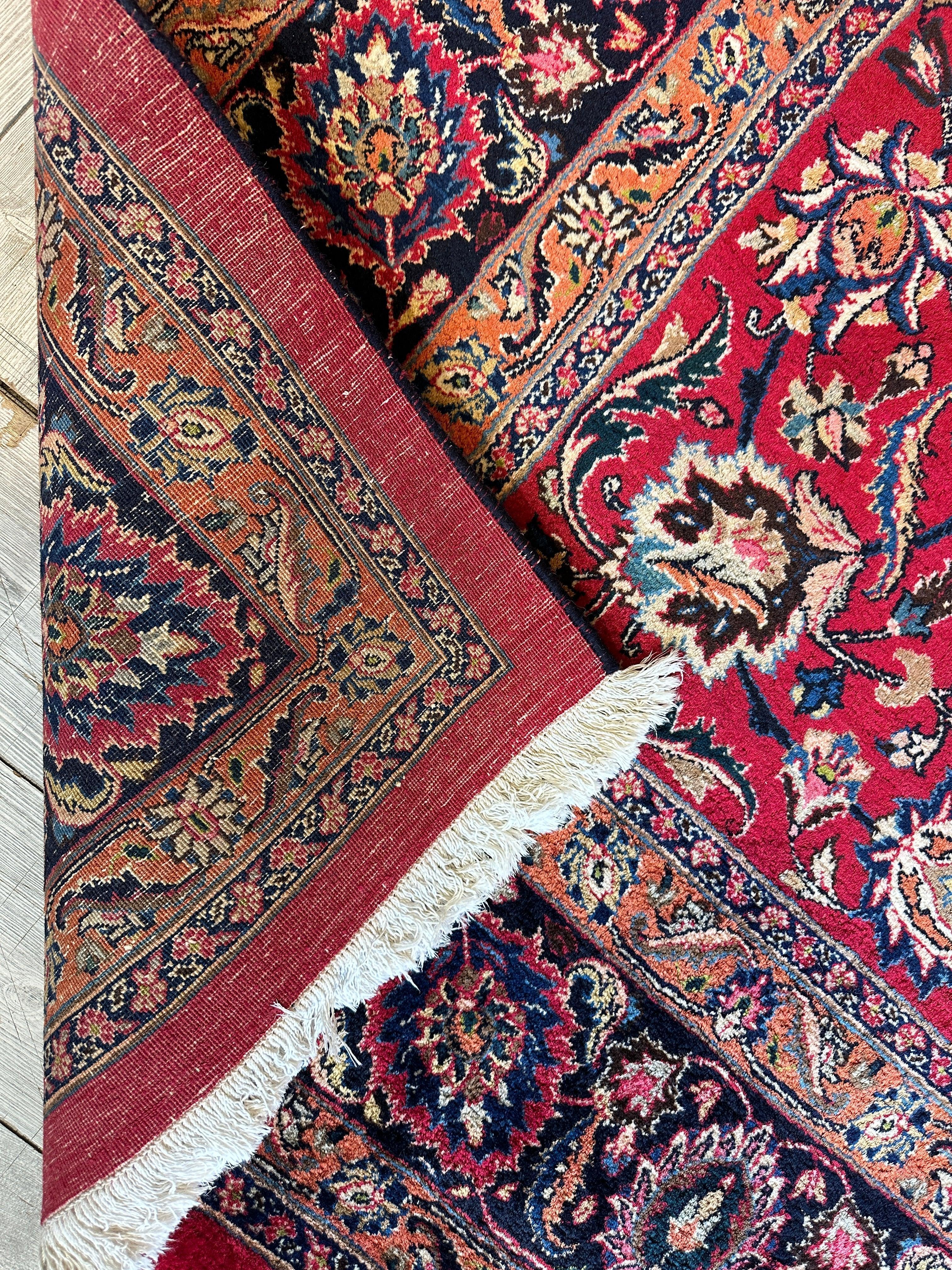 Fine Allover Persian Mashhad Rug 8’2”x11’6” by Rugistan - product image 17 for Resin Society