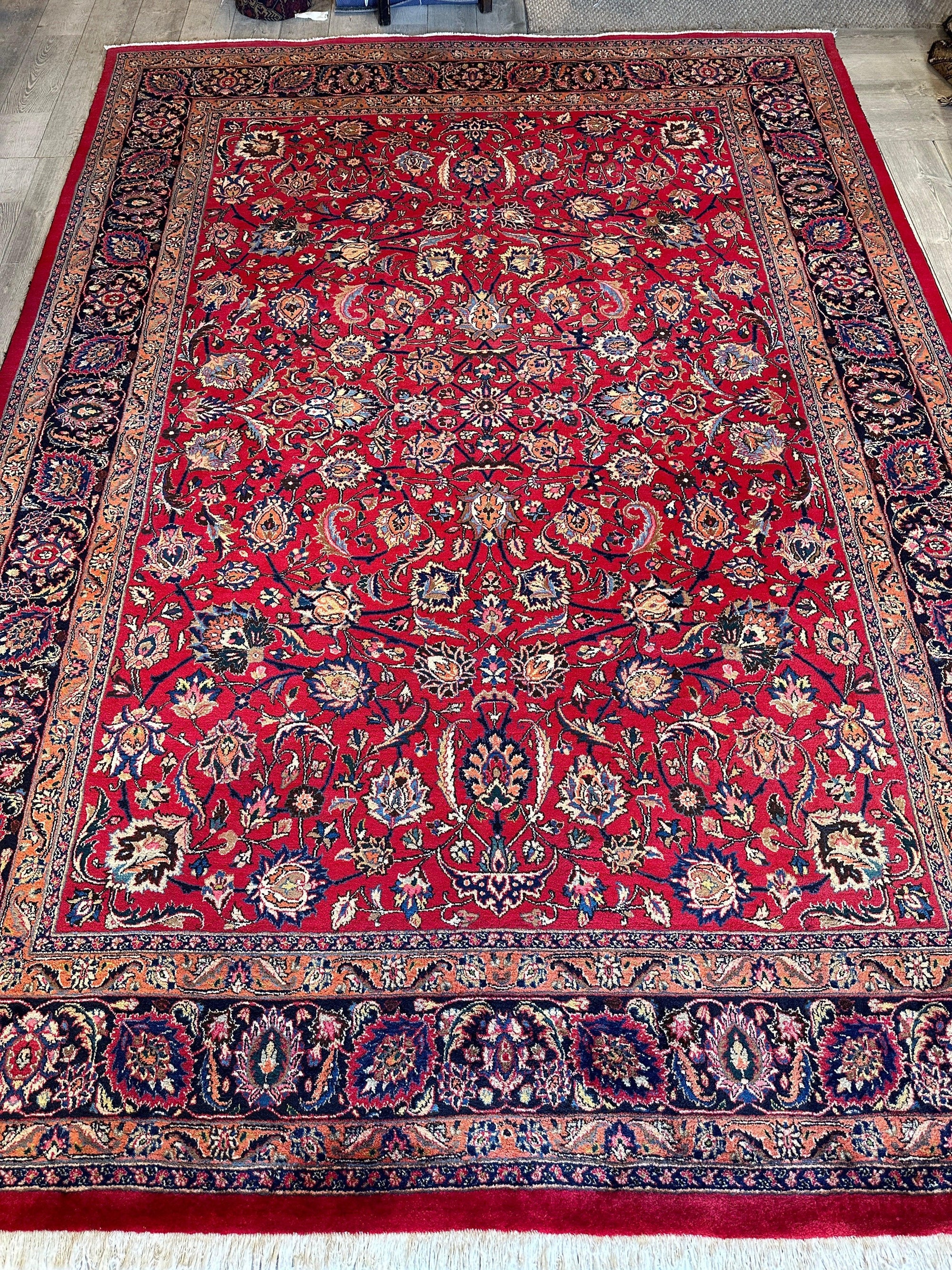 Fine Allover Persian Mashhad Rug 8’2”x11’6” by Rugistan - product image 2 for Resin Society