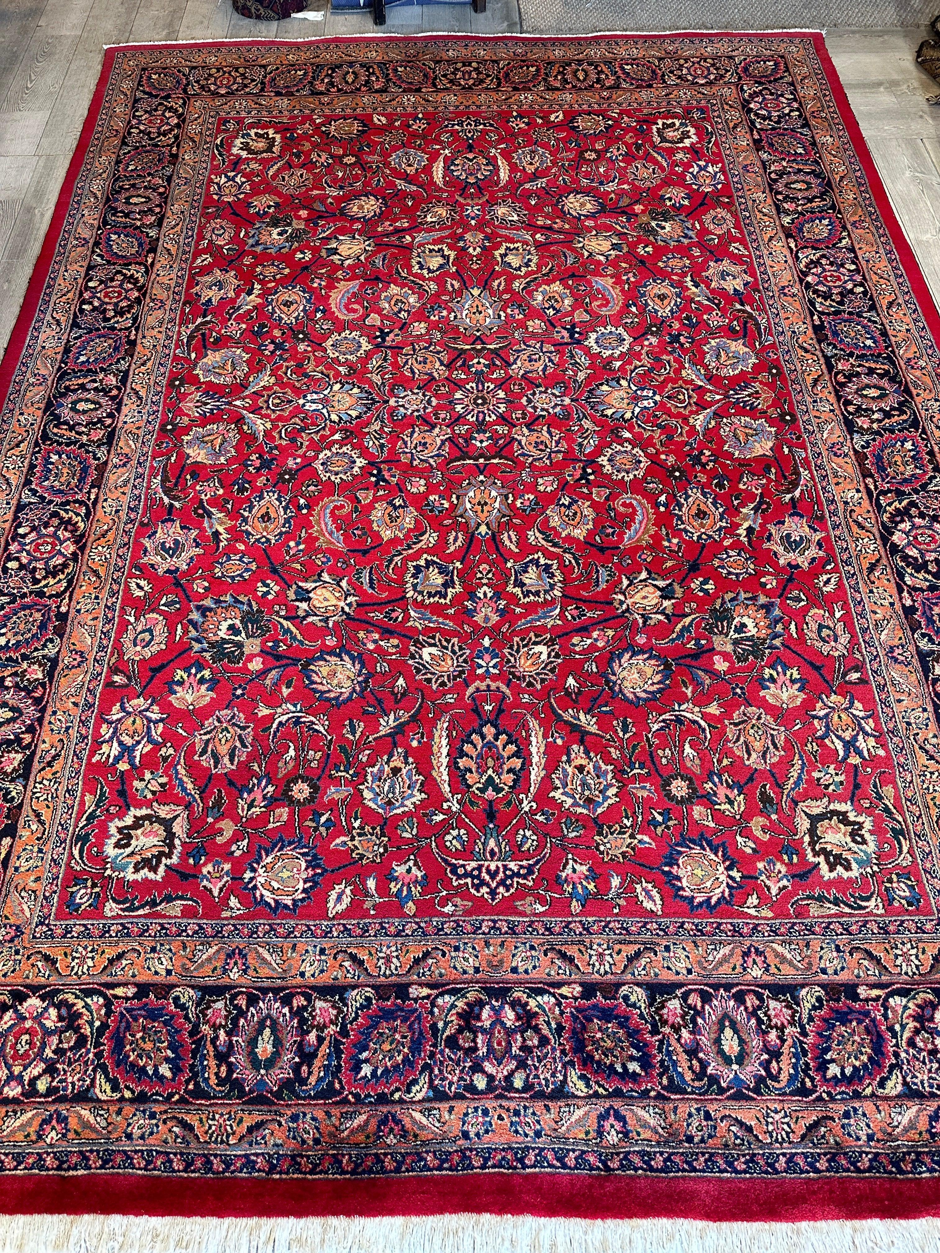 Fine Allover Persian Mashhad Rug 8’2”x11’6” by Rugistan - product image 2 for Resin Society