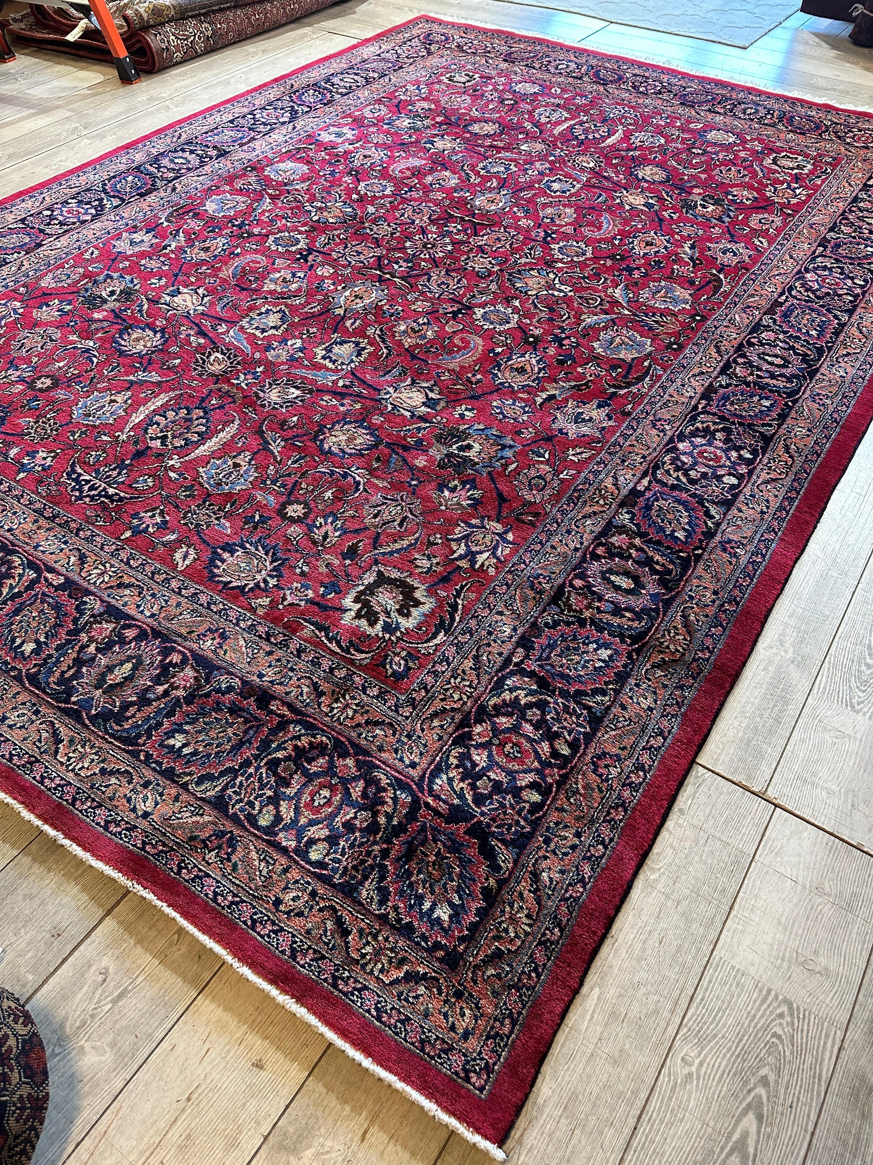 Fine Allover Persian Mashhad Rug 8’2”x11’6” by Rugistan - product image 4 for Resin Society