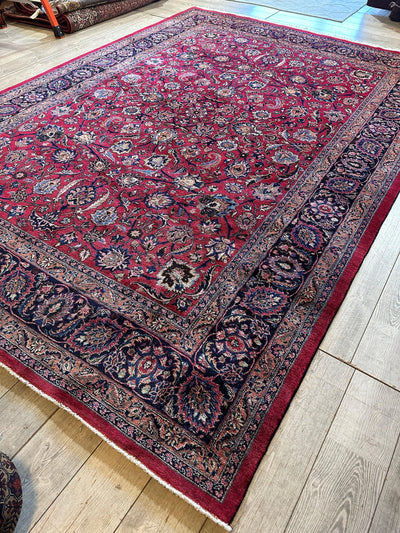 Fine Allover Persian Mashhad Rug 8’2”x11’6” by Rugistan - product image 4 for Resin Society