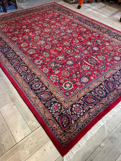 Fine Allover Persian Mashhad Rug 8’2”x11’6” by Rugistan - product image 5 for Resin Society
