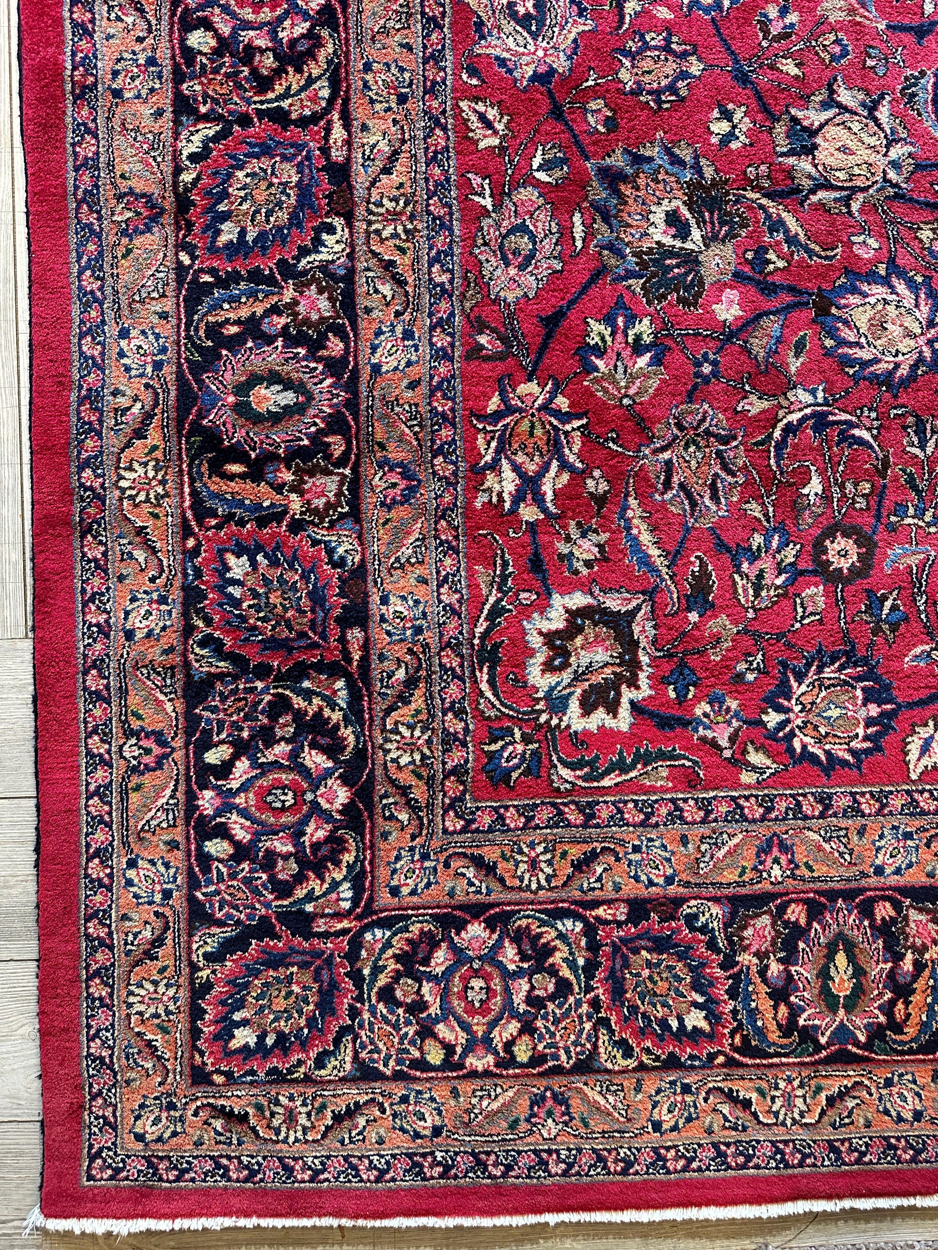 Fine Allover Persian Mashhad Rug 8’2”x11’6” by Rugistan - product image 8 for Resin Society