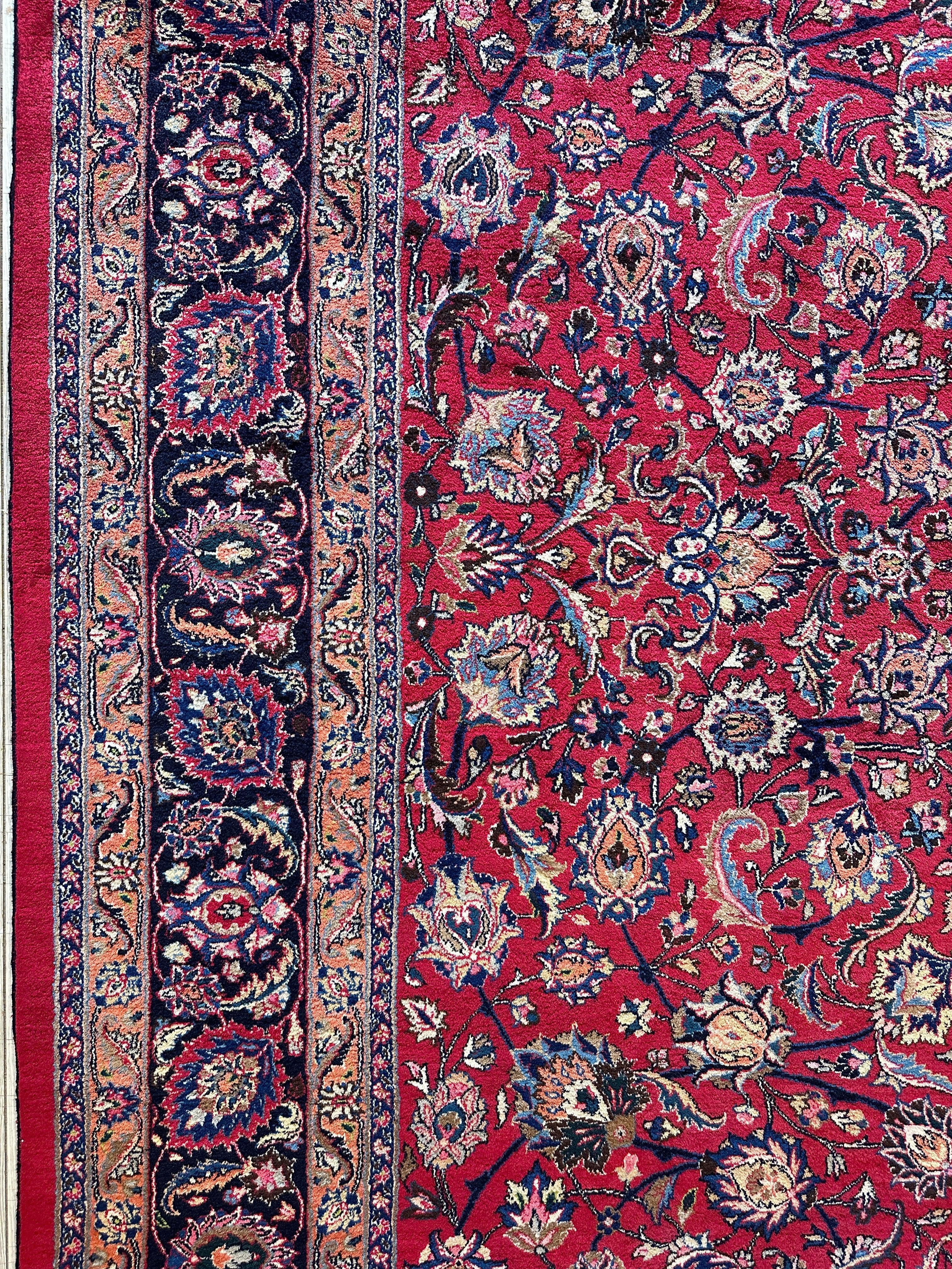 Fine Allover Persian Mashhad Rug 8’2”x11’6” by Rugistan - product image 9 for Resin Society