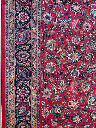 Fine Allover Persian Mashhad Rug 8’2”x11’6” by Rugistan - product image 9 for Resin Society