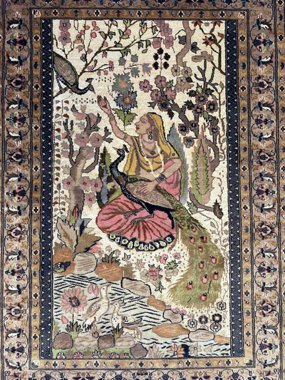 Fine Handmade Pictorial Rug 71'’ x 48'’ by Rugistan - main product image for Resin Society