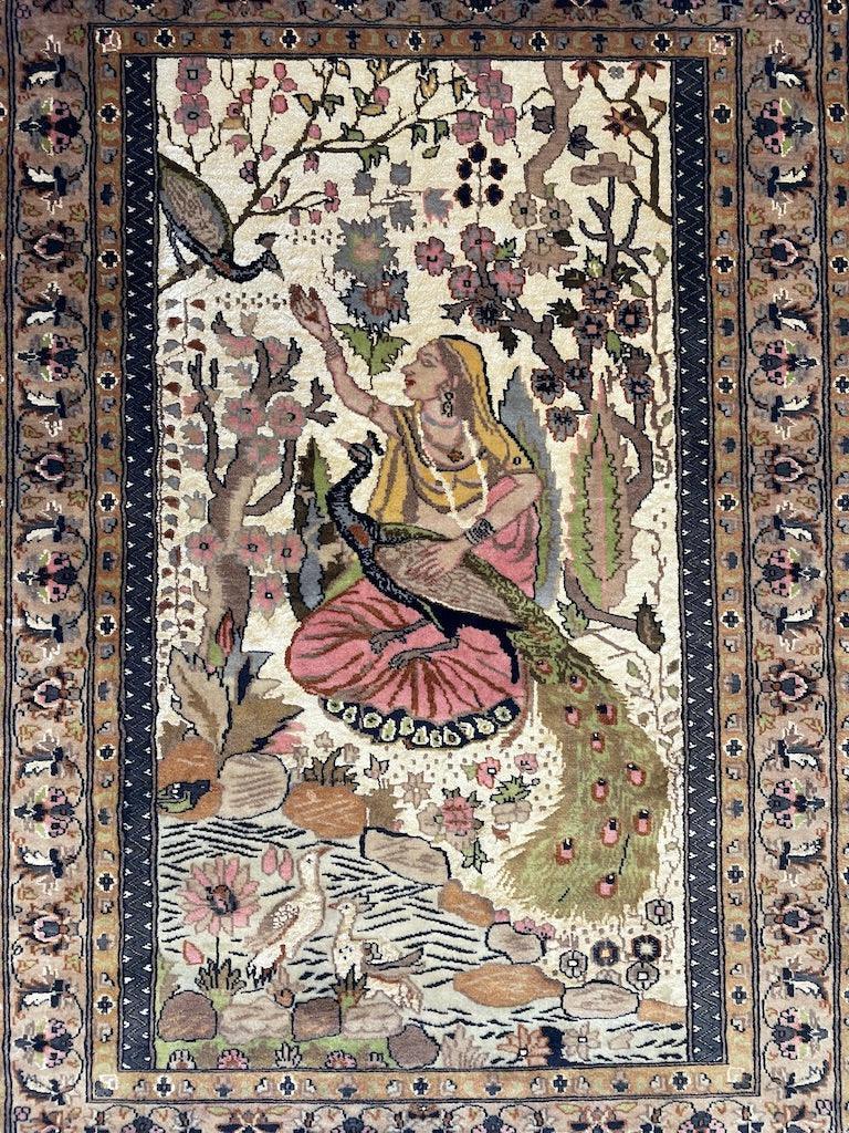 Fine Handmade Pictorial Rug 71'’ x 48'’ by Rugistan - main product image for Resin Society