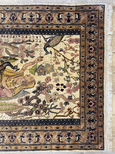Fine Handmade Pictorial Rug 71'’ x 48'’ by Rugistan - product image 4 for Resin Society