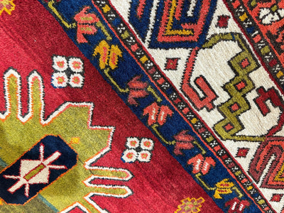 Hand-Knotted Persian Meshgin Wool Rug – 5’ x 11’ – Vintage Tribal by Rugistan - product image 13 for Resin Society