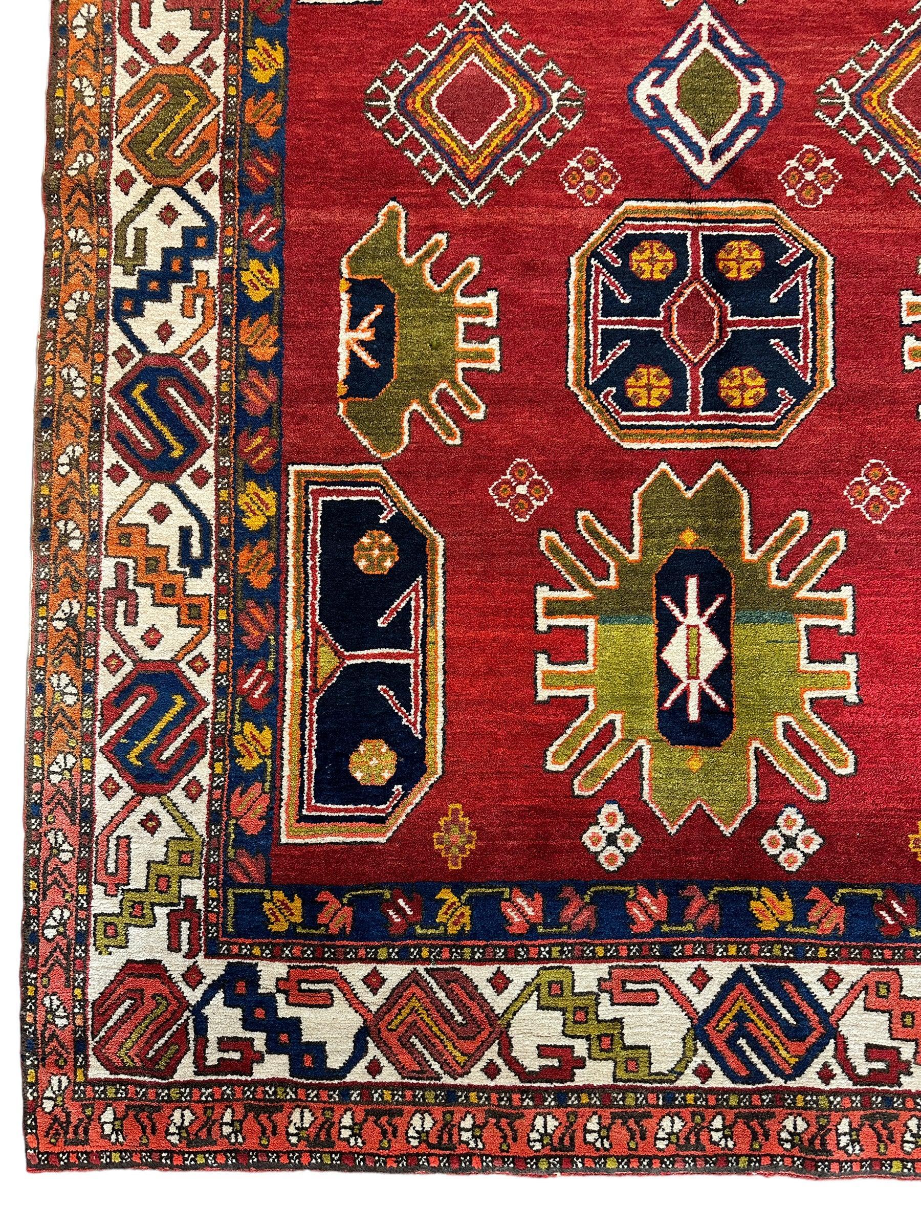 Hand-Knotted Persian Meshgin Wool Rug – 5’ x 11’ – Vintage Tribal by Rugistan - product image 4 for Resin Society