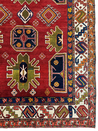 Hand-Knotted Persian Meshgin Wool Rug – 5’ x 11’ – Vintage Tribal by Rugistan - product image 5 for Resin Society