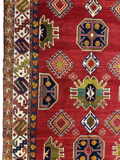 Hand-Knotted Persian Meshgin Wool Rug – 5’ x 11’ – Vintage Tribal by Rugistan - product image 6 for Resin Society