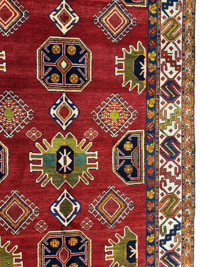Hand-Knotted Persian Meshgin Wool Rug – 5’ x 11’ – Vintage Tribal by Rugistan - product image 7 for Resin Society