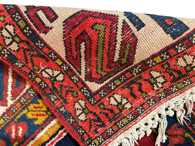 Hand-Knotted Persian Meshgin Wool Rug – 5’ x 11’ – Vintage Tribal by Rugistan - product image 10 for Resin Society