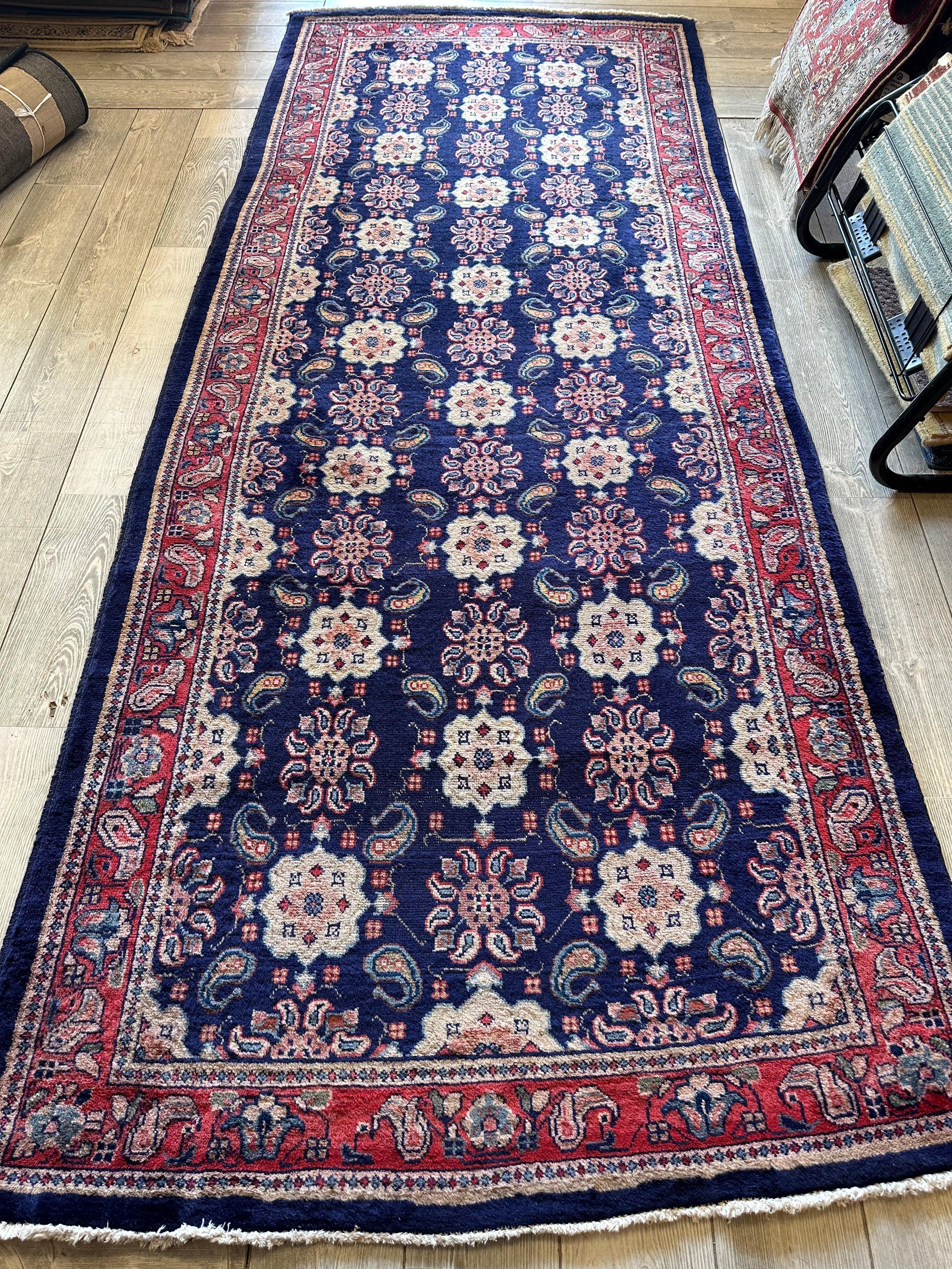 Fine Vintage Weramin Persian Runner / Area Rug 10'2'' x 4'3'' by Rugistan - product image 5 for Resin Society