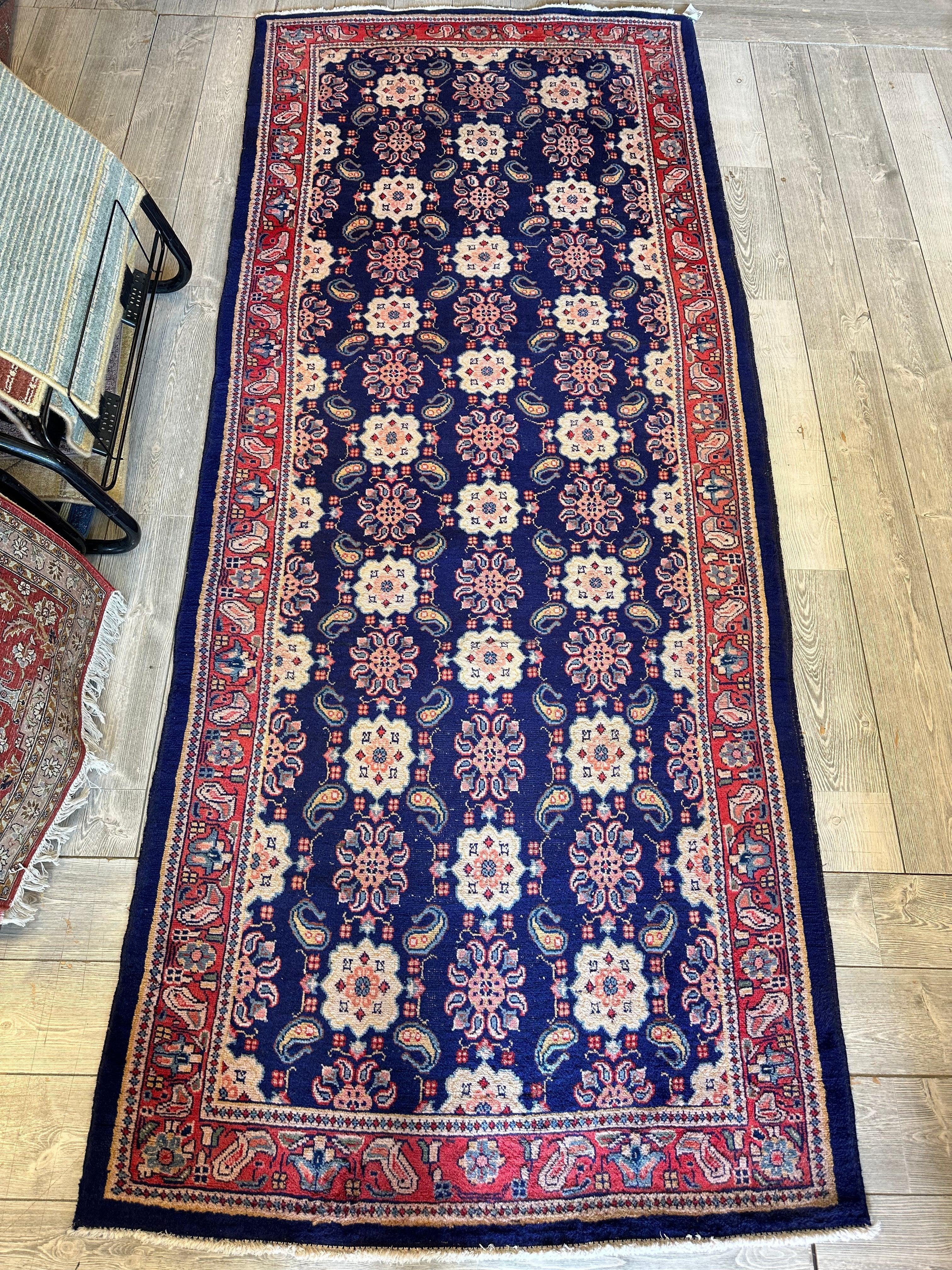 Fine Vintage Weramin Persian Runner / Area Rug 10'2'' x 4'3'' by Rugistan - product image 6 for Resin Society