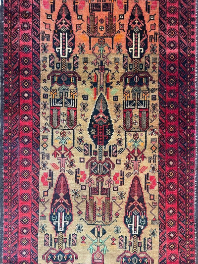 Fine Vintage Wool Baluch Rug 6x4 ft by Rugistan - main product image for Resin Society