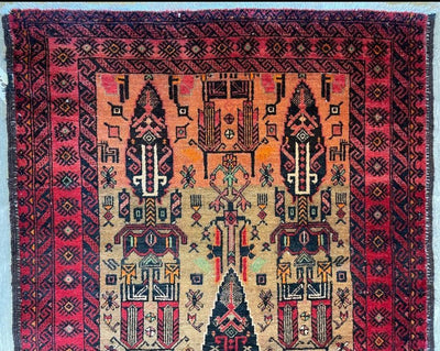 Fine Vintage Wool Baluch Rug 6x4 ft by Rugistan - product image 10 for Resin Society