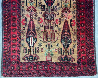 Fine Vintage Wool Baluch Rug 6x4 ft by Rugistan - product image 6 for Resin Society