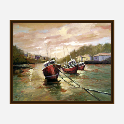 Fishing Boats at Sunset by John Beard Collection - product image 7 for Resin Society
