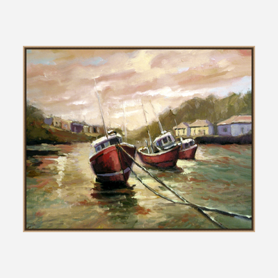 Fishing Boats at Sunset by John Beard Collection - product image 8 for Resin Society