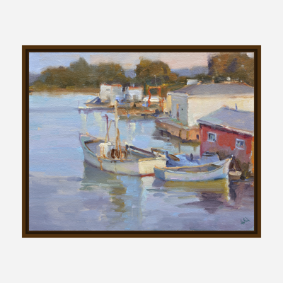 Fishing Village Artist Enhanced Canvas Print by John Beard Collection - product image 7 for Resin Society