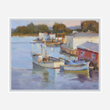 Fishing Village Artist Enhanced Canvas Print by John Beard Collection - product image 6 for Resin Society