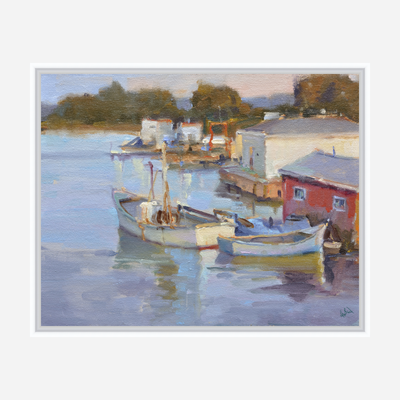 Fishing Village Artist Enhanced Canvas Print by John Beard Collection - product image 6 for Resin Society
