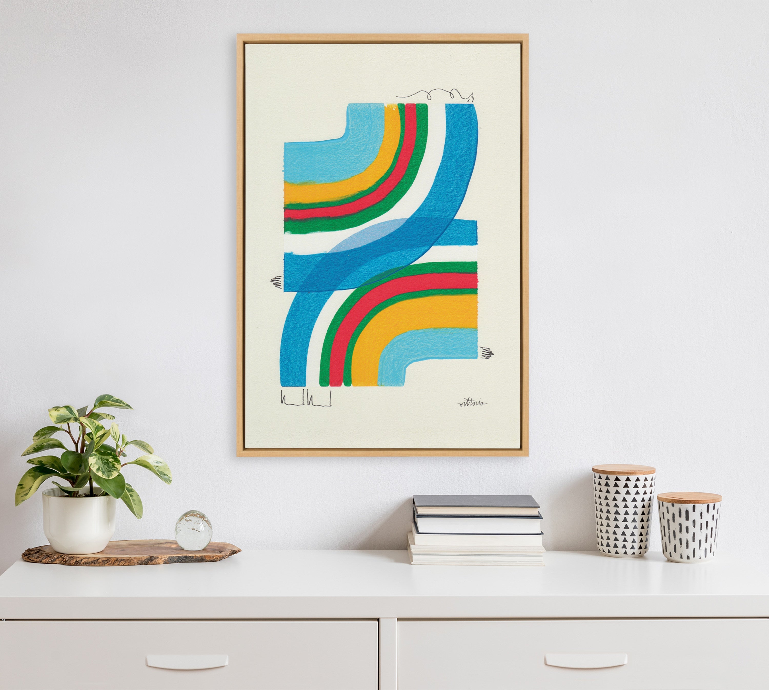 Sylvie A Plan For Myself Framed Canvas by Amber Vittoria