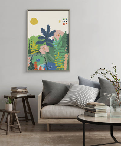 Sylvie Zen Garden 1 Framed Canvas by kateandlaurel - product image 4 for Resin Society