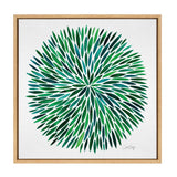Sylvie Watercolor Burst Framed Canvas by kateandlaurel - product image 2 for Resin Society