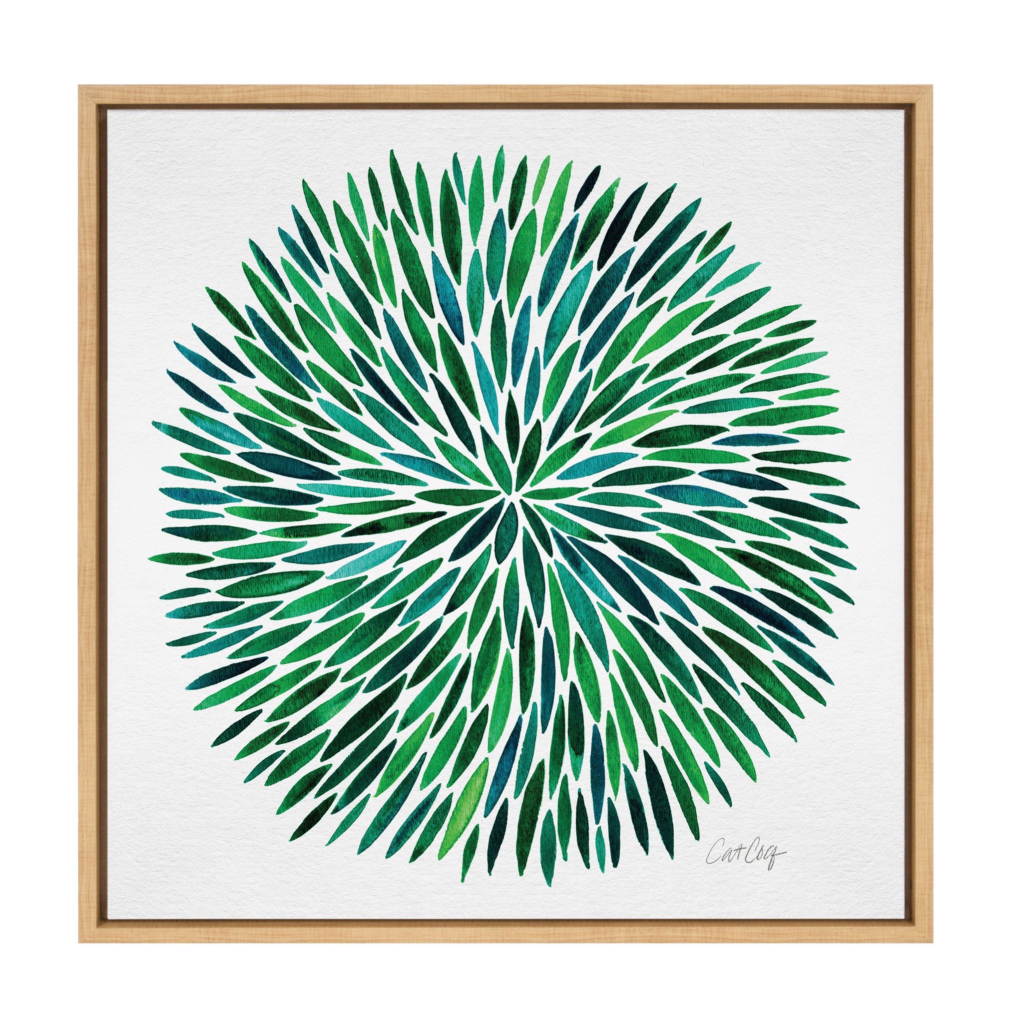 Sylvie Watercolor Burst Framed Canvas by kateandlaurel - product image 2 for Resin Society
