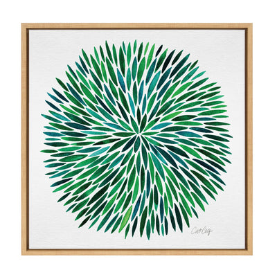 Sylvie Watercolor Burst Framed Canvas by kateandlaurel - product image 2 for Resin Society