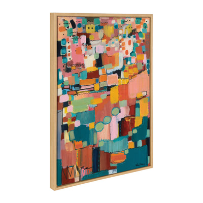 Sylvie Sunset Fiesta Framed Canvas by Leah Nadeau by kateandlaurel - product image 2 for Resin Society