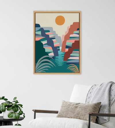 Sylvie Grand Canyon Framed Canvas by Rachel Lee