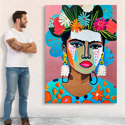 Canvas Print: "Floral Muse II" by Tailored Canvases - product image 4 for Resin Society