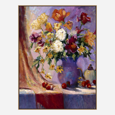 Flowers Still Life Artist Enhanced Canvas Print by John Beard Collection - product image 8 for Resin Society