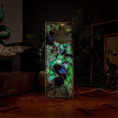 Fluorite Crystal Table Lamp #2 (Small Size) by Vilona Onyx - product image 4 for Resin Society