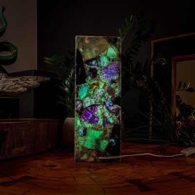 Fluorite Crystal Table Lamp #2 (Small Size) by Vilona Onyx - product image 5 for Resin Society