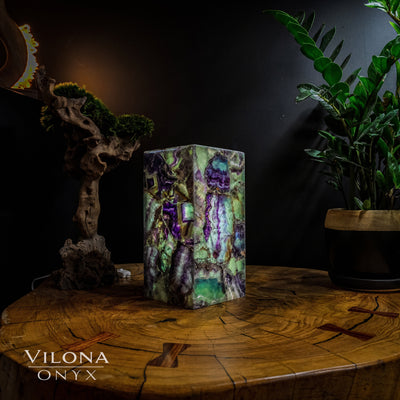 Fluorite Crystal Table Lamp #6 (Miniature Size) by Vilona Onyx - product image 3 for Resin Society