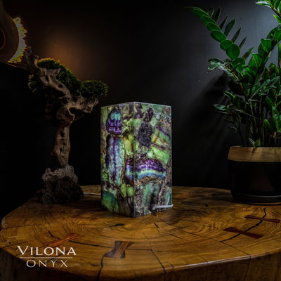 Fluorite Crystal Table Lamp #6 (Miniature Size) by Vilona Onyx - product image 5 for Resin Society