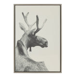 Sylvie Moose BW Framed Canvas by kateandlaurel - product image 7 for Resin Society