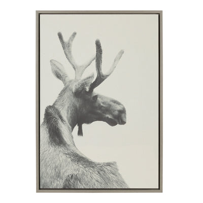 Sylvie Moose BW Framed Canvas by kateandlaurel - product image 7 for Resin Society